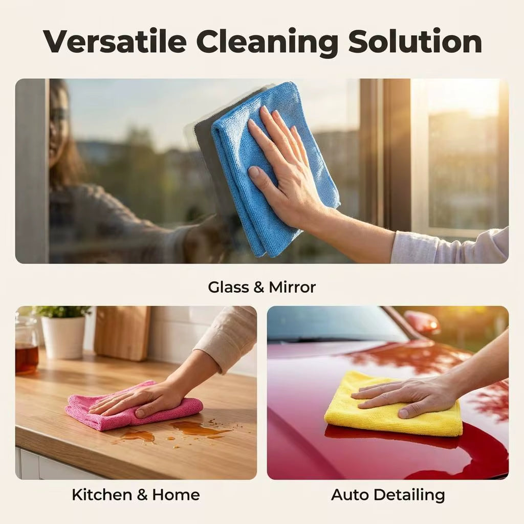 Toalla Microfibra 30X30 40X40Cm 300Gsm Super Absorbent Microfiber Cleaning Cloth for Chile Mexico Market