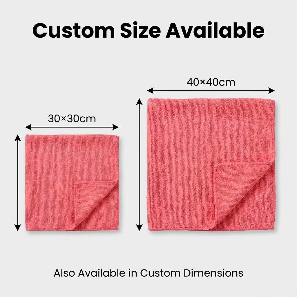 Toalla Microfibra 30X30 40X40Cm 300Gsm Super Absorbent Microfiber Cleaning Cloth for Chile Mexico Market