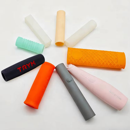 Manufacturer Custom Molded Non-Slip Silicone Rubber Handle Grip Full-Body Protection Sleeve Exercise Handle Grip Gym Hand Grips