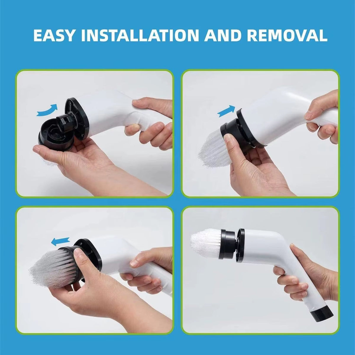 Electric Spin Scrubber 7 Pack Brush Heads for Electric Shower Scrubber for Cleaning Suitable for Electric Cleaning Brush