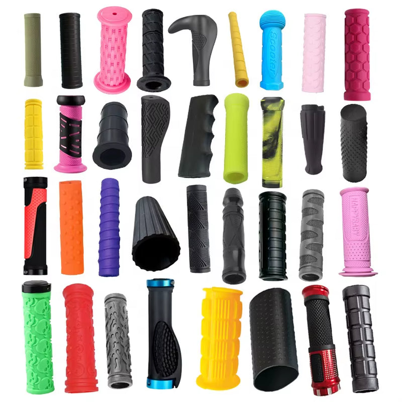 Manufacturer Custom Molded Non-Slip Silicone Rubber Handle Grip Full-Body Protection Sleeve Exercise Handle Grip Gym Hand Grips